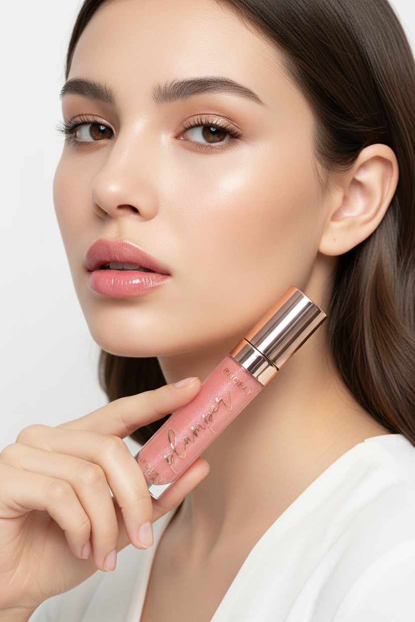 PHOFAY Glossy Mirror Lip Glaze | High-Shine Glass Lips — Bold Color That Lasts